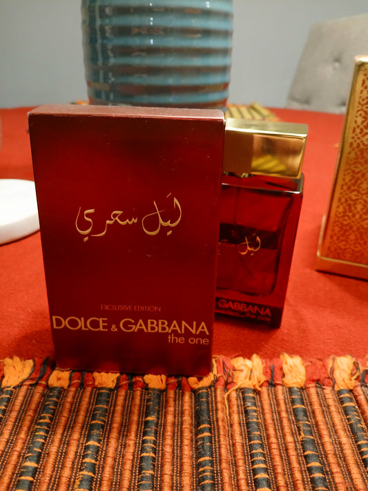 Dolce Gabbana the one mysterious night partial bottle