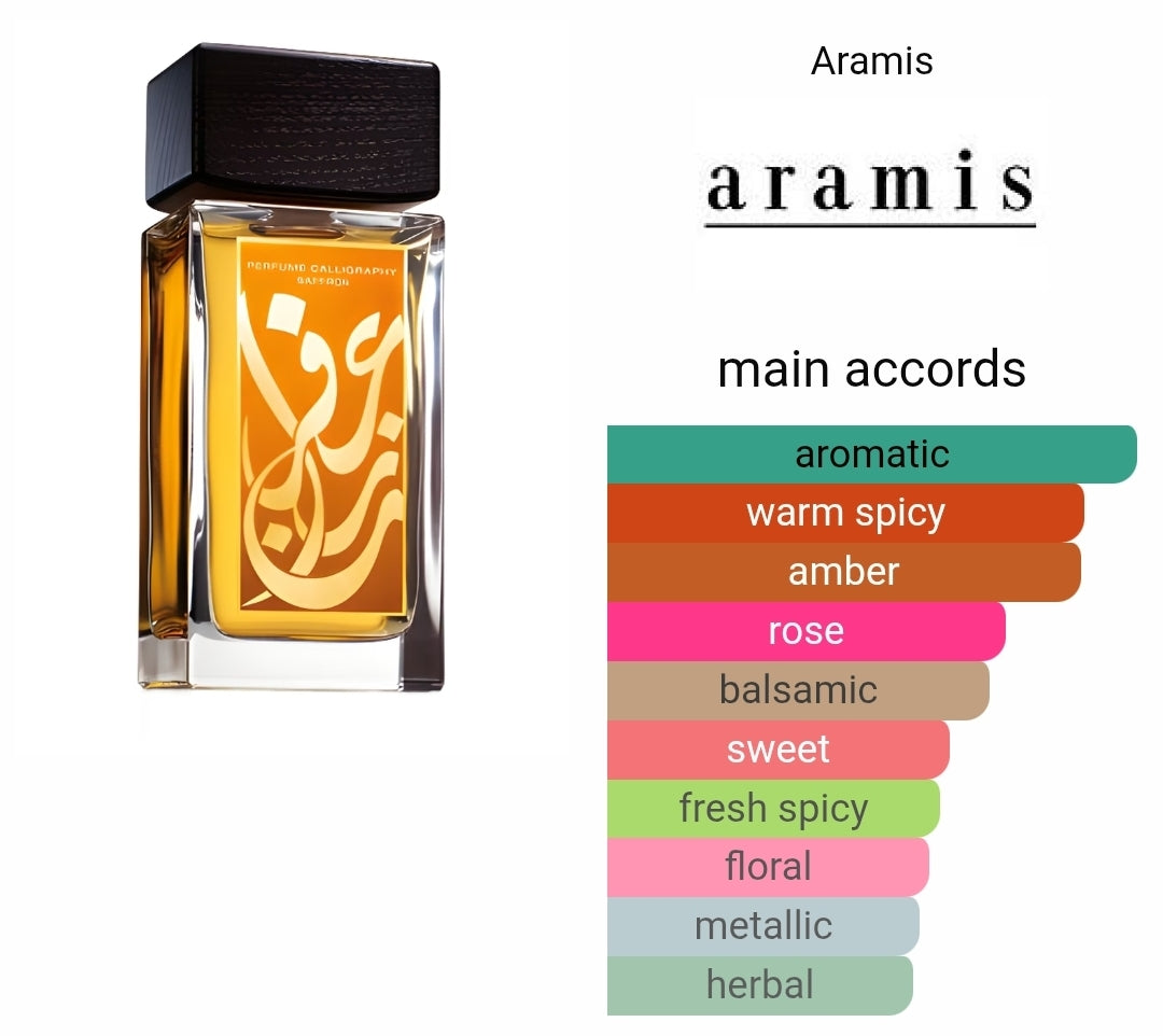 Aramis Perfume Calligraphy Saffron